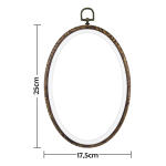 Bastidor Aro Para Bordar De Goma Ovalado 17.5x25cm - Imagen 3