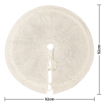 Falda Árbol De Navidad Tejida Trenzada 92cm - Imagen 2