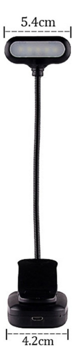 Lampara Led Portátil Con Pinza Usb Batería Recargable - Imagen 2