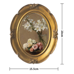 Portarretrato Oval Decorativo 20x15 Mesa O Pared - Imagen 2