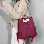 Mochila Bolso Urbana Para Mujer Diseño Liso Antirrobo - Imagen 4