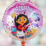 Globo Metalizado Gabby Dollhouse Cumpleaños Helio - Imagen 9