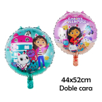 Globo Metalizado Gabby Dollhouse Cumpleaños Helio - Imagen 6