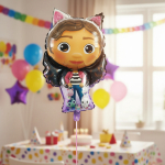 Globo Metalizado Gabby Dollhouse Cumpleaños Helio - Imagen 4