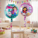 Globo Metalizado Gabby Dollhouse Cumpleaños Helio - Imagen 8
