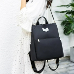 Mochila Bolso Urbana Para Mujer Diseño Liso Antirrobo - Imagen 9