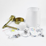 Aplique Corto Inalámbrico Con Control Estilo Nórdico - Imagen 7