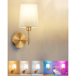 Aplique Corto Inalámbrico Con Control Estilo Nórdico - Imagen 6