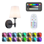 Aplique Corto Inalámbrico Con Control Estilo Nórdico - Imagen 14