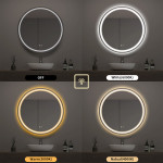 Espejo Baño Led Redondo 80cm Con Desempañador Segovia - Imagen 6