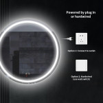 Espejo Baño Led Redondo 80cm Con Desempañador Segovia - Imagen 8