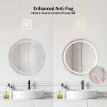 Espejo Baño Circular Led 60cm Antiempañante Segovia - Imagen 5