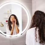 Espejo Baño Led Redondo 80cm Con Desempañador Segovia - Imagen 4