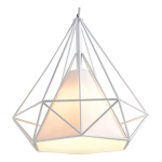 Lampara Colgante Estilo Jaula Diamante Iluminación Luz - Imagen 2