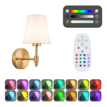 Aplique Corto Inalámbrico Con Control Estilo Nórdico - Imagen 5