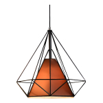 Lampara Colgante Estilo Jaula Diamante Iluminación Luz - Imagen 8