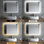 Espejo Baño Led Segovia 70x90 Antiempañante Táctil - Imagen 6