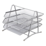 Organizador Set Escritorio De Metal Bandeja Triple