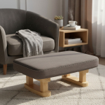 Mini Taburete Banquito Posapies Patas De Madera - Imagen 6