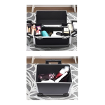 Maleta Valija Maquillaje Profesional 2 Divisiones 4 Ruedas - Imagen 12