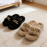 Pantufla Chatita Super Peluda Diseño Cadena - Varios Talles - Imagen 8