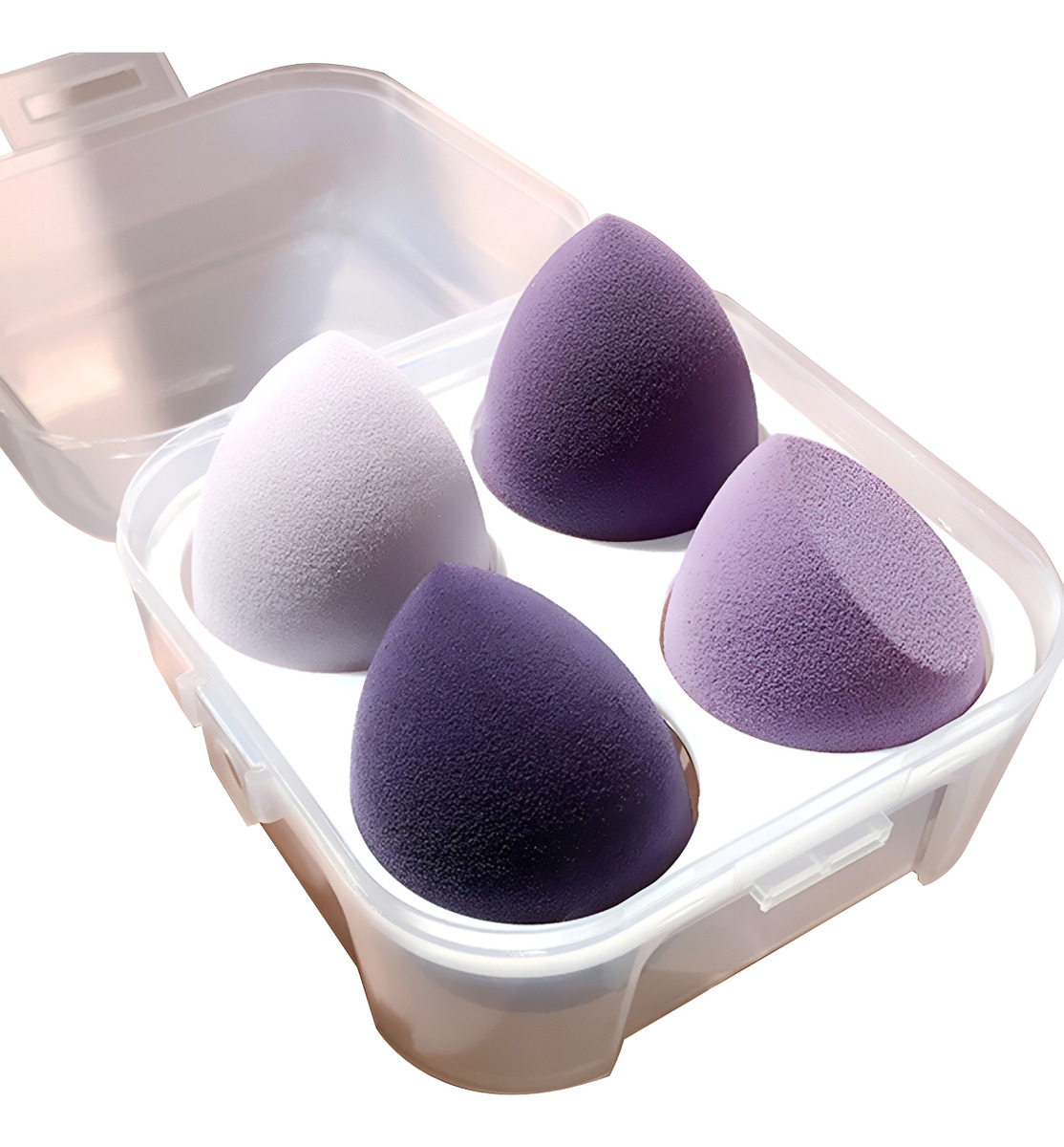 d_761354-mlu88942310216_082025-f.jpg Kit 4 X Esponja De Maquillaje Gota Expandible + Organizador - Imagen 1