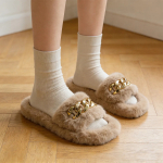 Pantufla Chatita Super Peluda Diseño Cadena - Varios Talles - Imagen 6