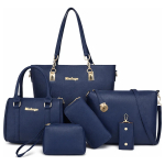 Cartera Bolso Set X 6 Piezas Premium Importado Moda Liso - Imagen 13