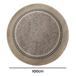 Alfombra Circular De Interior Living 100cm Decoración - Imagen 9