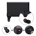 Maleta Valija Maquillaje Profesional 2 Divisiones 4 Ruedas - Imagen 6