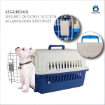 Caja Jaula Transportadora Mascotas Perros Gatos Hasta 12kg - Imagen 6