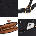 Cartera Bolso Set X 6 Piezas Premium Importado Moda Liso - Imagen 18