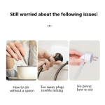 Taza Mezcladora Jarra Con Revolvedor Automático Y Tapa - Imagen 5