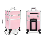 Maleta Valija Maquillaje Profesional 2 Divisiones 4 Ruedas - Imagen 14