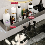 Estante Repisa Soporte Para Ba?o Aluminio 40 Cm - Imagen 6