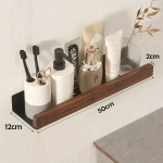 Estante De Almacenamiento Para Baño De Pared Con Madera - Imagen 5