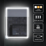 Espejo Baño Led Segovia 60x80 Antiempañante Táctil - Imagen 6