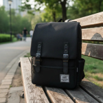 Mochila Unisex Laptop 17' Detalles En Ecocuero - Imagen 9