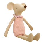 Peluche Infantil Diseño Retro Ratón Con Ropa Grande - Imagen 8