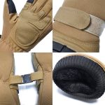 Guantes Tácticos Moto Invierno Térmicos Protección Nudillos - Imagen 3