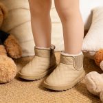 Bota Invierno Abrigada Para Bebé Cálida Con Piel - Imagen 4