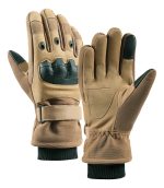 Guantes Tácticos Moto Invierno Térmicos Protección Nudillos - Imagen 2