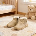 Bota Invierno Abrigada Para Bebé Cálida Con Piel - Imagen 3