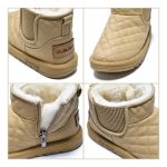 Bota Invierno Abrigada Para Bebé Cálida Con Piel - Imagen 5