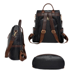 Cartera Mochila Anitrrobo Diseño De Piel Cocodrilo - Imagen 21