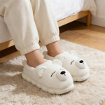 Pantufla Alta Unisex Con Interior De Corderito Diseño Osito - Imagen 3