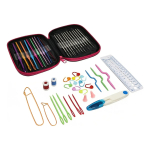 Set Crochet 22 Agujas Crochet Con Estuche Y Accesorios - Imagen 3