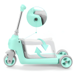 Monopatin Infantil 2 En 1 De Pie O Sentado Con Tres Ruedas - Imagen 13