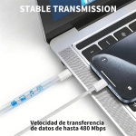 Cable Cargador Compatible iPhone Tipo Usb C Trenzado 1 Metro - Imagen 9