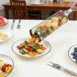 Tubo Canasta Para Asar Verduras + Cepillo Limpiador - Imagen 8